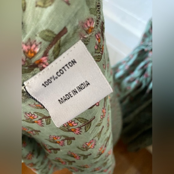 Daughters of India Zuri Wrap Maxi Dress M in Sage Sold Out Online! - Picture 6 of 11